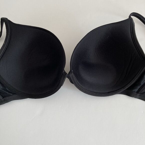 Cacique Bra 118641 Black Full Coverage Smooth Balconette Bra Size 40DD Underwire - Picture 12 of 12